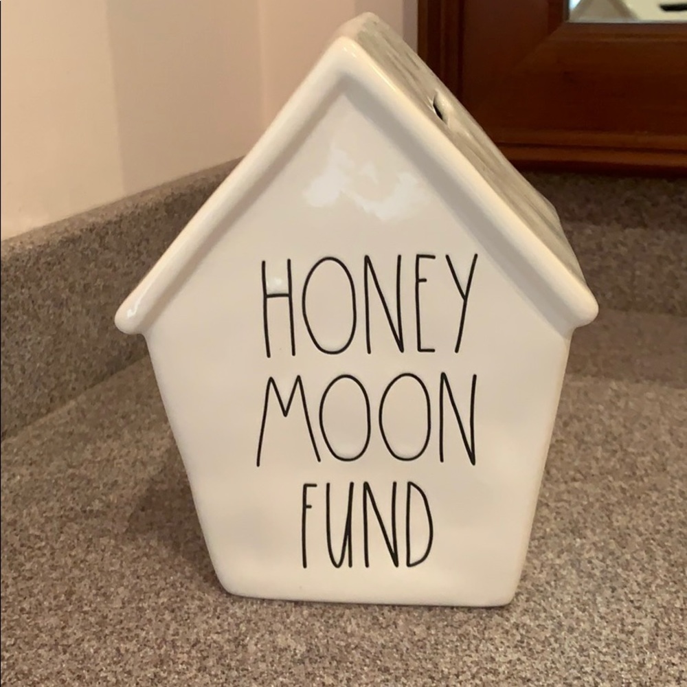 Rae Dunn Honey Moon Fund Money Jar